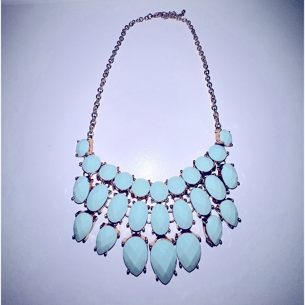 Dazzling Blue Statement Necklace - image 1